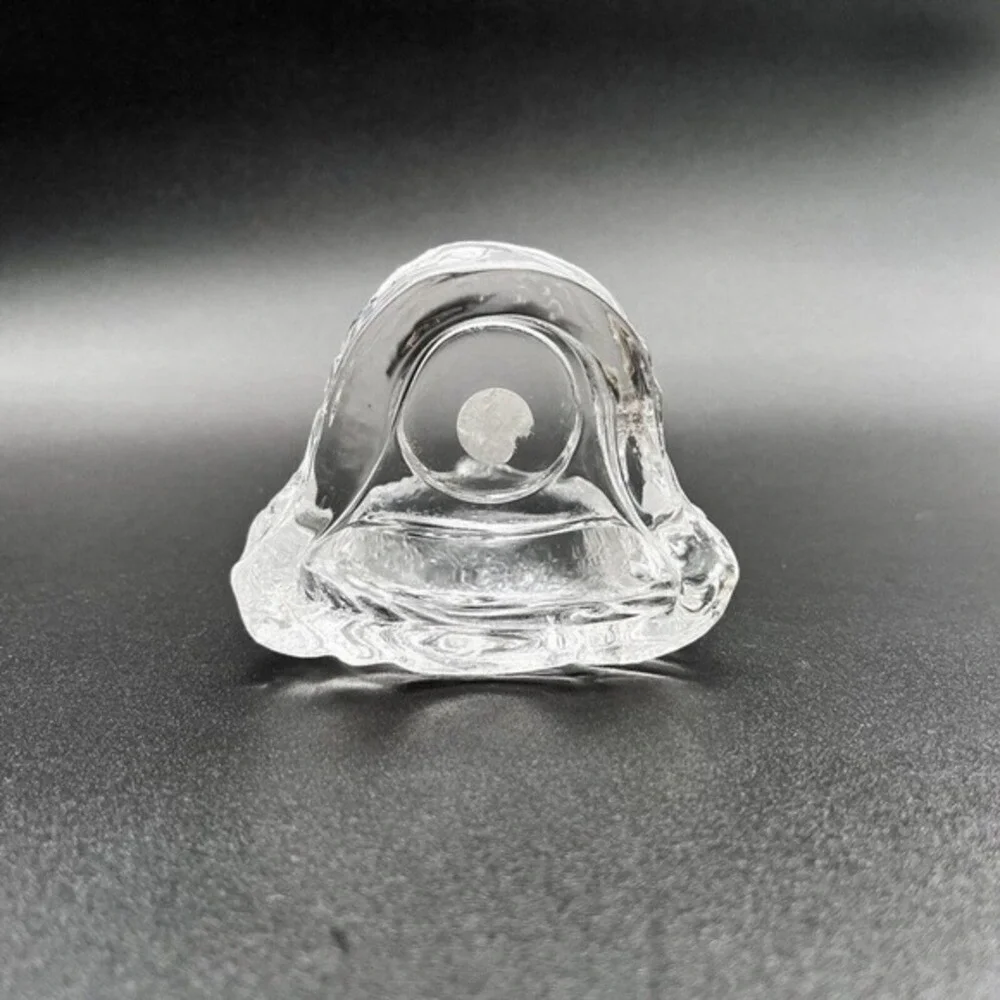 PartyLite Dolphin on Wave Tealight‎ Holder | Clear Glass Ocean Candle Votive - Picture 10 of 13